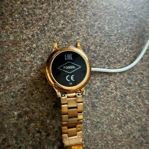 Fossil Gold and Black Smartwatch